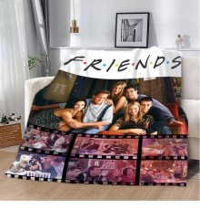 Плюшевий 3D-плед Friends №2 12292, 135х160 см