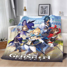 Плюшевий 3D-плед Genshin impact 12315, 160х200 см