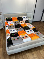 Плюшевий 3D-плед Чарівні котики 12441, 160х200 см
