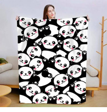 Плюшевий 3D-плед Пандочки 15471, 160х200 см