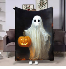 Плюшевий 3D-плед Halloween Ghost 17611, 135х160 см