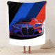 Плюшевий 3D-плед Престижний BMW 12439, 135х160 см