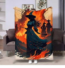 Плюшевий 3D-плед Halloween Witcher 17608, 160х200 см