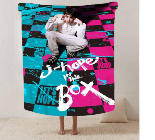 Плюшевий 3D-плед J hopе BTS 13299, 135х160 см