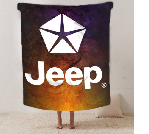 Плюшевий 3D-плед Jeep 12598, 160х200 см