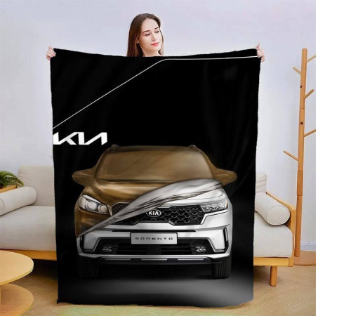 Плюшевий 3D-плед KIA №2 13918, 135х160 см
