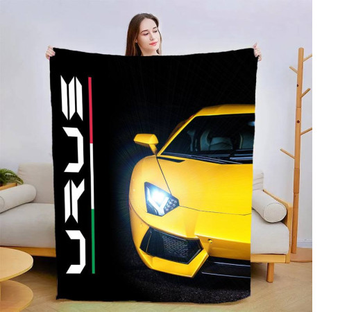 Плюшевий 3D-плед Lamborghini Urus №2 13425, 160х200 см