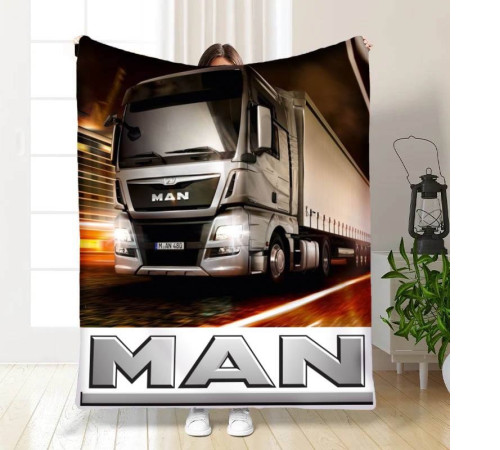 Плюшевий 3D-плед Man 16459, 160х200 см