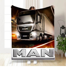 Плюшевий 3D-плед Man 16460, 135х160 см
