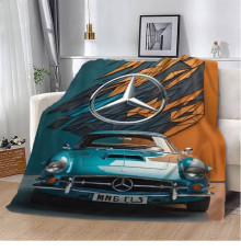 Плюшевий 3D-плед Mercedes-Benz 12643, 160х200 см