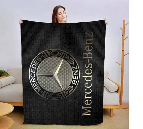 Плюшевий 3D-плед Mercedes-Benz Lux 13444, 135х160 см