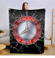 Плюшевий 3D-плед Mercedes-Benz Red 13446, 160х200 см