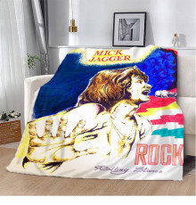 Плюшевий 3D-плед Mick Jagger 12026, 160х200 см