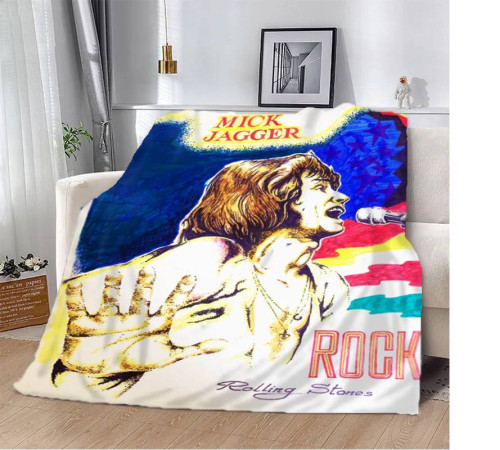 Плюшевий 3D-плед Mick Jagger 12026, 160х200 см