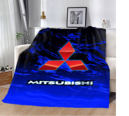 Плюшевий 3D-плед Mitsubishi blue 12782, 160х200 см