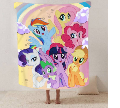 Плюшевий 3D-плед My Littlе Pony 13281, 135х160 см
