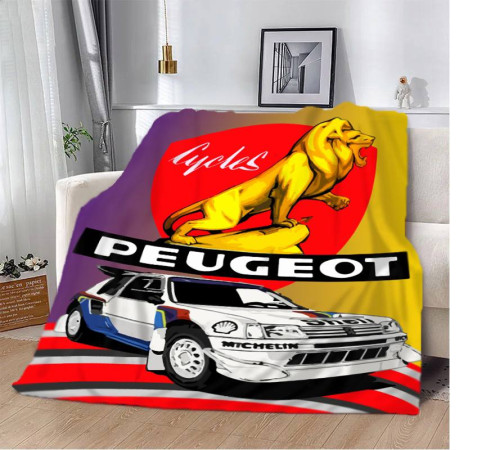 Плюшевий 3D-плед Peugeot 12426, 160х200 см