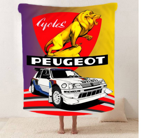 Плюшевий 3D-плед Peugeot 12427, 135х160 см