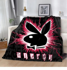 Плюшевий 3D-плед Playboy 10639, 135х160 см