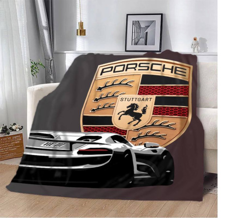 Плюшевий 3D-плед Porsche 12424, 135х160 см