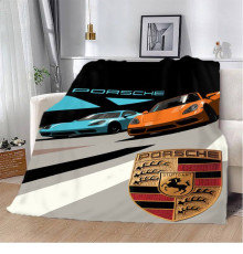 Плюшевий 3D-плед Porsche Дует 12126, 160х200 см