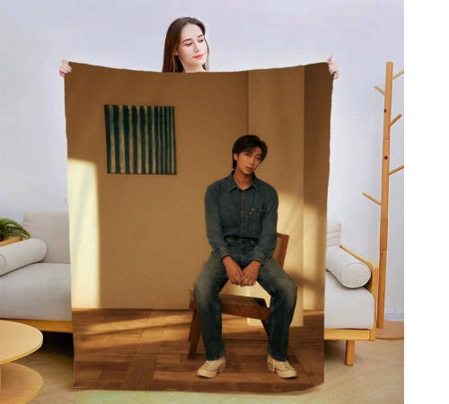Плюшевий 3D-плед RM BTS 13371, 160х200 см