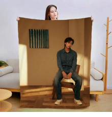 Плюшевий 3D-плед RM BTS 13372, 135х160 см