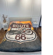 Плюшевий 3D-плед Route 66 10604, 160х200 см
