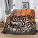 Плюшевий 3D-плед Route 66 10605, 135х160 см