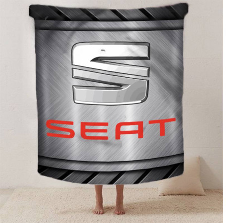 Плюшевий 3D-плед Seat 12628, 160х200 см