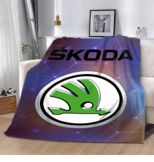 Плюшевий 3D-плед Skoda 12634, 160х200 см