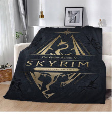 Плюшевий 3D-плед Skyrim 13262, 160х200 см