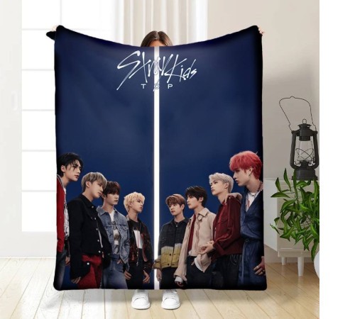 Плюшевий 3D-плед Stray Kids №2 15785, 160х200 см