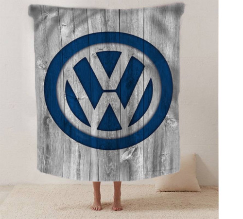 Плюшевий 3D-плед Volkswagen 12641, 135х160 см