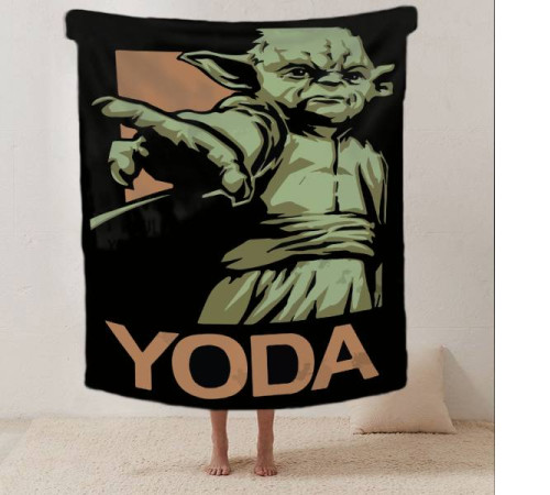 Плюшевий 3D-плед Yoda 12279, 160х200 см