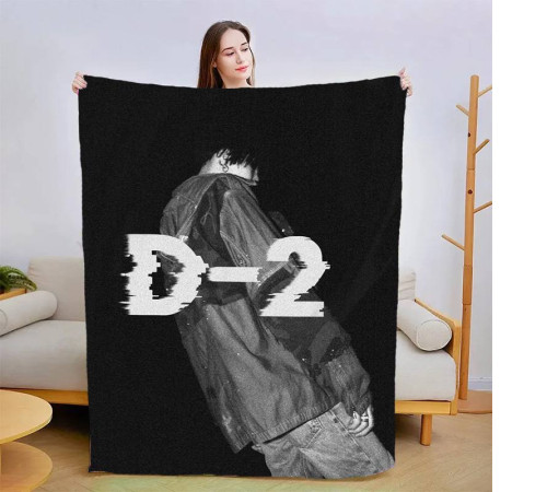 Плюшевий 3D-плед Yoongi BTS 13375, 135х160 см