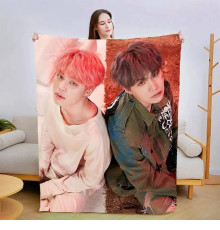 Плюшевий 3D-плед Yoonmin BTS 13381, 135х160 см