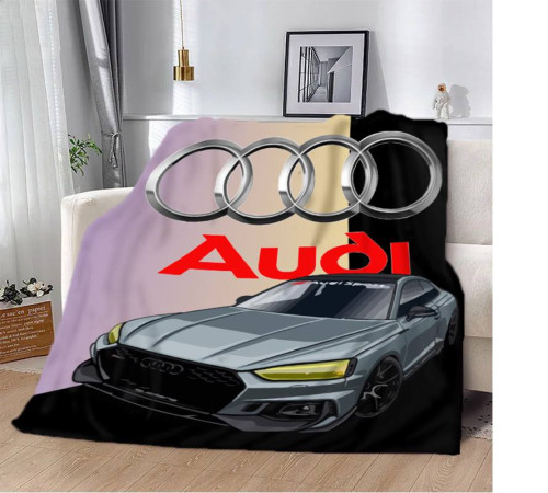 Плюшевий 3D-плед Audi 12421, 135х160 см