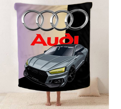 Плюшевий 3D-плед Audi 12421, 135х160 см