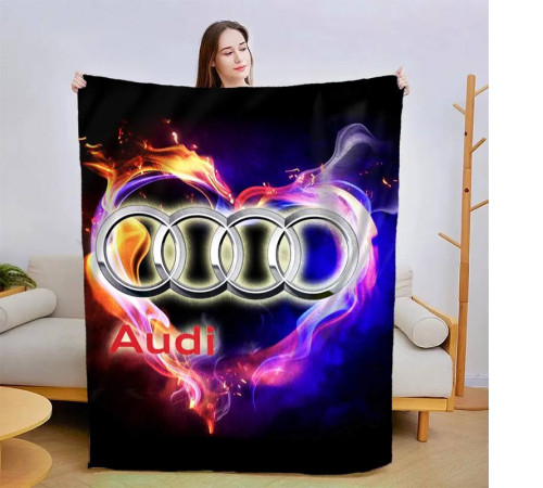 Плюшевий 3D-плед Audi-це престиж 13432, 135х160 см