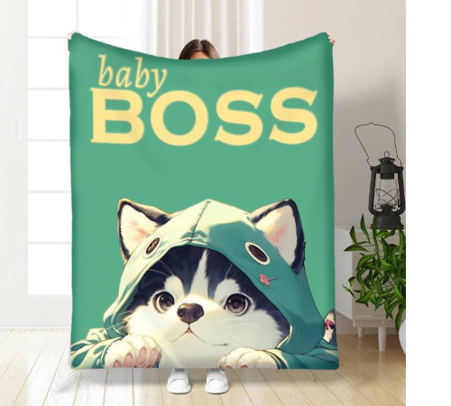 Плюшевий 3D-плед Baby Boss 16735, 135х160 см