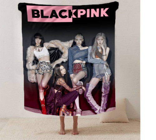 Плюшевий 3D-плед Black Pink 13157, 135х160 см