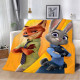 Плюшевий 3D-плед Зоотрополіс 13002, 135х160 см