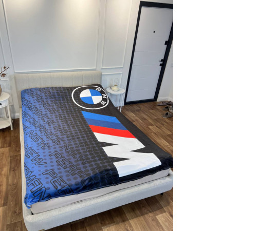 Плюшевий 3D-плед BMW 11867, 135х160 см