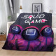 Плюшевий 3D-плед Гра в кальмара Squid Game 12298, 135х160 см