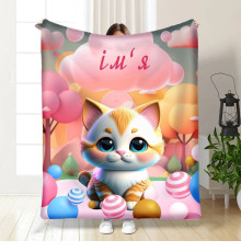 Іменний 3D-плед Кошенятко 15735, 135х160 см