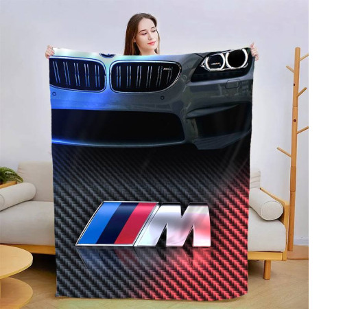 Плюшевий 3D-плед BMW M5 Fast 13440, 160х200 см
