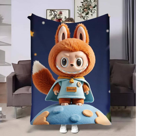 Плюшевий 3D-плед Лабубу №9 31265, 135х160 см