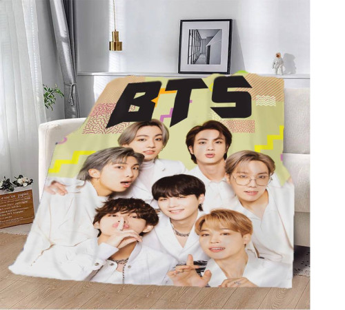 Плюшевий 3D-плед BTS №4 13295, 160х200 см