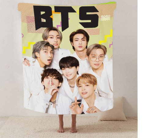 Плюшевий 3D-плед BTS №4 13296, 135х160 см
